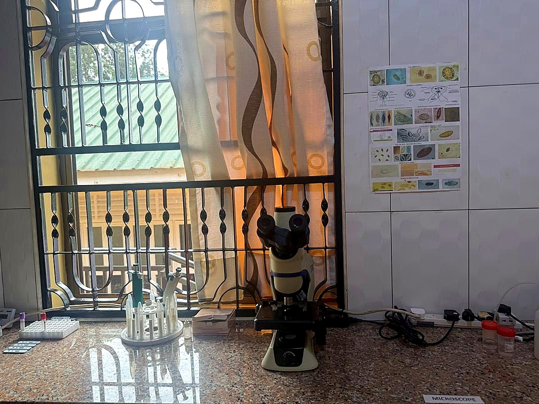 Laboratory microscopy area